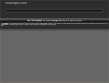 Tablet Screenshot of massagex.com